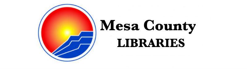 A logo for the mesa county library system.