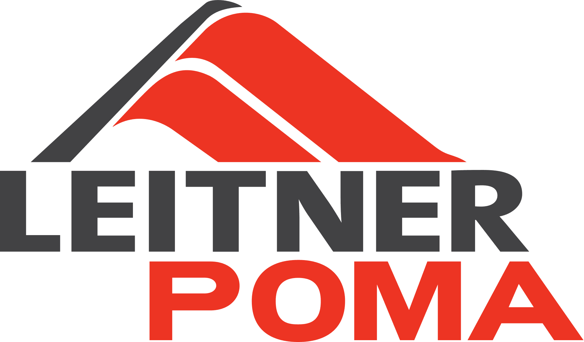 A red and black logo for fitness pomp